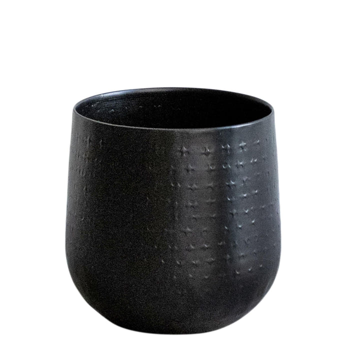 Vaso Per Piante Nero - H16 Cm, Ø16 Cm