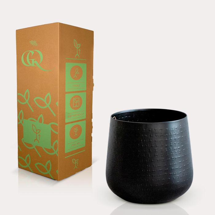 Vaso Per Piante Nero - H23 Cm, Ø21 Cm