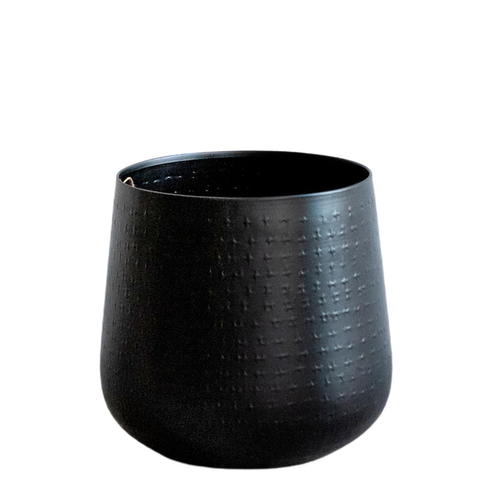 Vaso Per Piante Nero - H23 Cm, Ø21 Cm