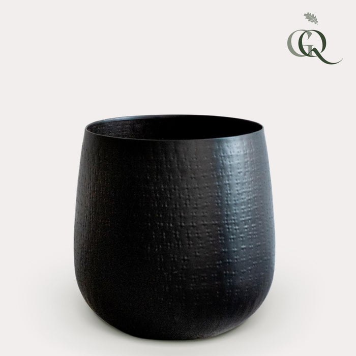 Vaso Per Piante Nero - H30 Cm, Ø28 Cm