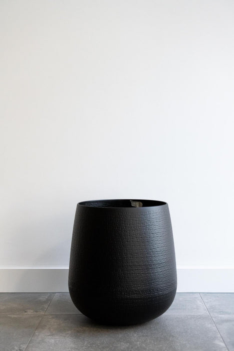 Vaso Per Piante Nero - H40 Cm, Ø35 Cm