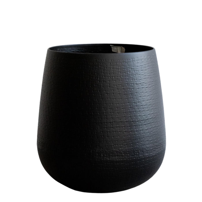 Vaso Per Piante Nero - H40 Cm, Ø35 Cm
