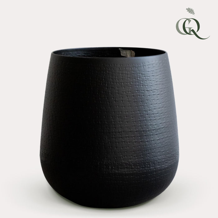 Vaso Per Piante Nero - H40 Cm, Ø35 Cm
