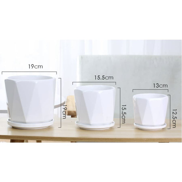 Supporto Per Vaso Per Piante In Ceramica Nera Curva