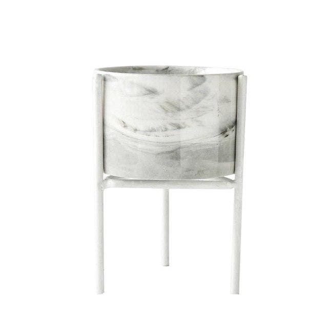 Vaso Per Piante In Ceramica Imitazione Marmo