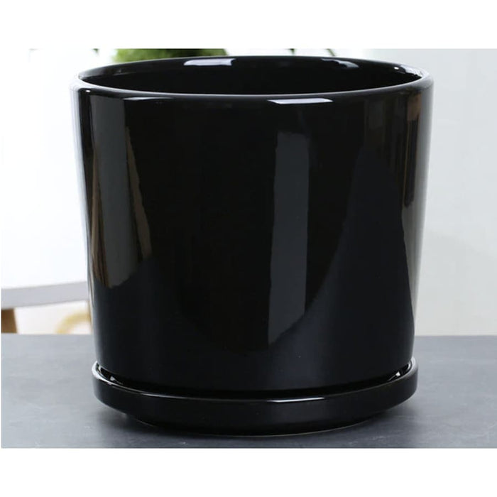 Classico Vaso Da Cache In Ceramica Nera