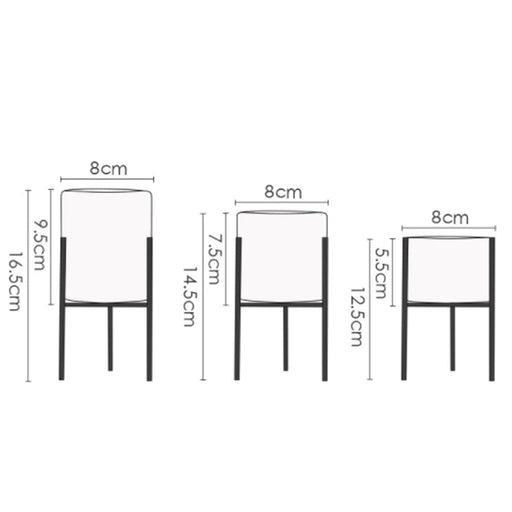 Vaso Da Cache In Ceramica Nordica (X3)