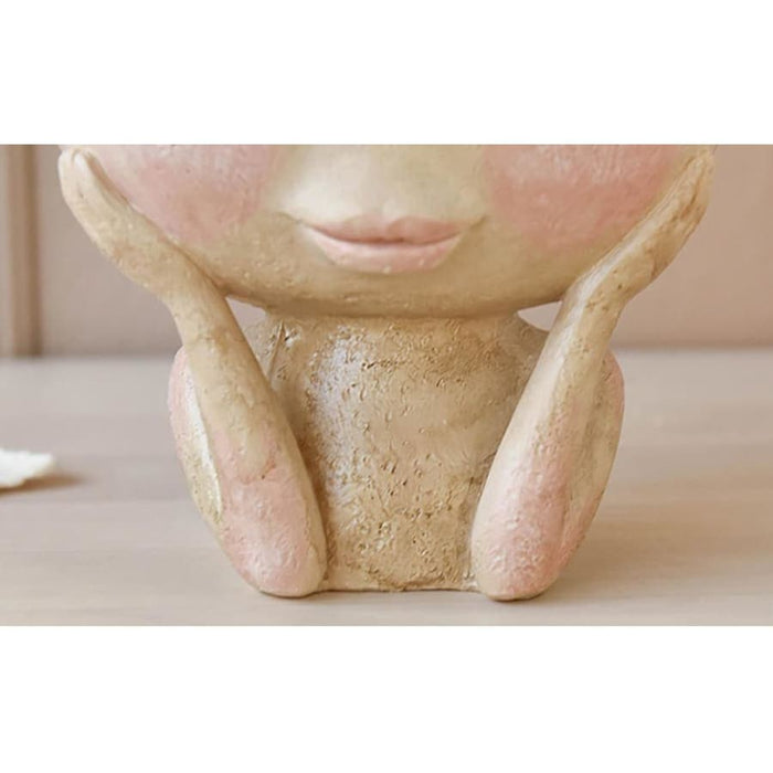 Vaso Per Piante Su Stand Donna Occhi Aperti