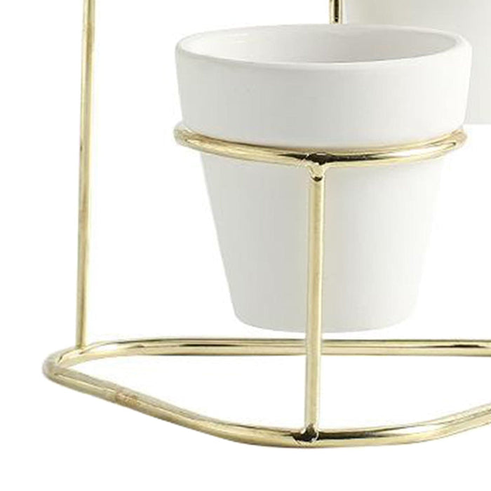 Fioriera Con Piedistallo Grigio Truo