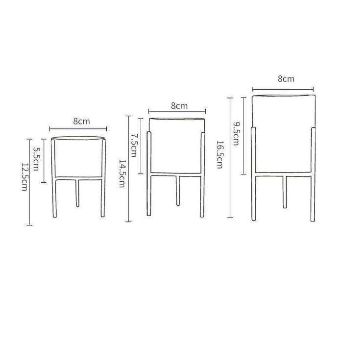 Vaso Per Piante Da Interno In Ceramica Imitazione Marmo