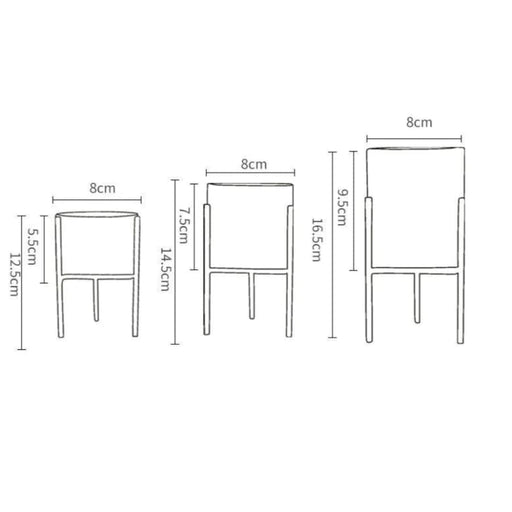 Coprivaso Per Piante In Ceramica Per Interni In Bianco E Nero