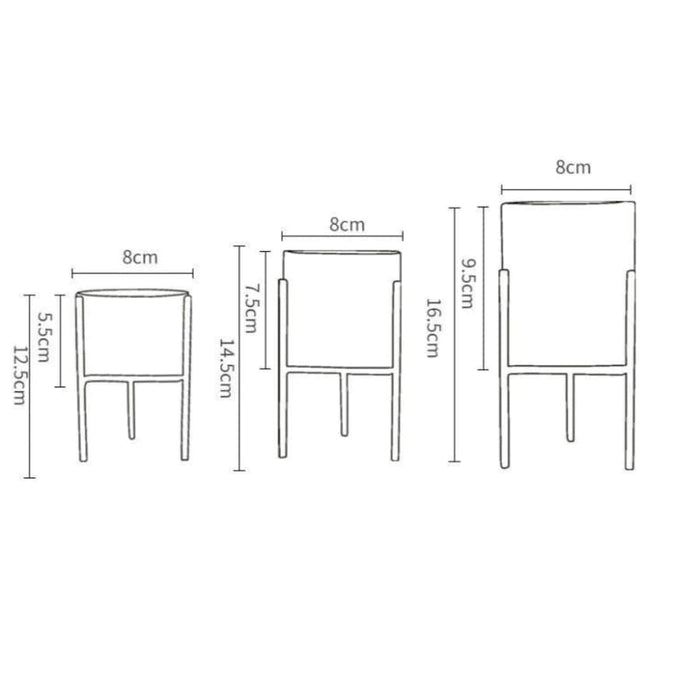 Coprivaso Per Piante In Ceramica Per Interni In Bianco E Nero