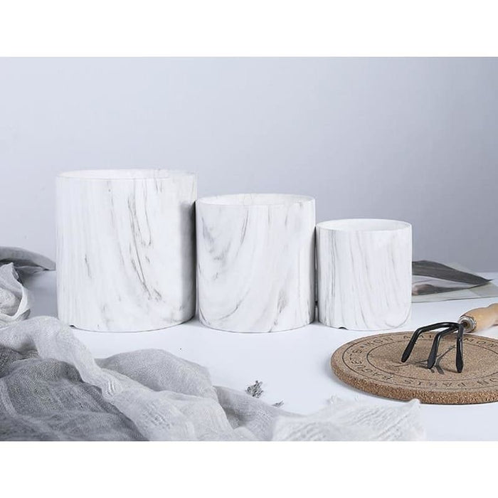 Fioriera In Marmo Bianco