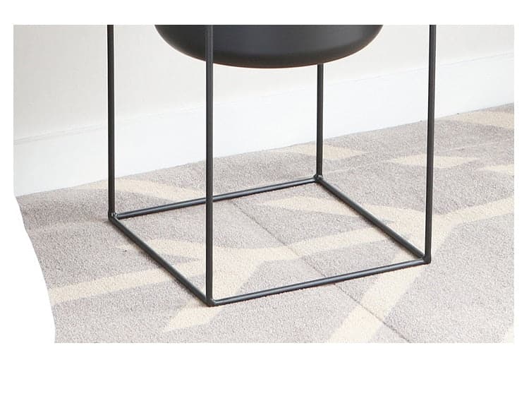 Vaso Per Piante Cuadrado Nero In Piedi