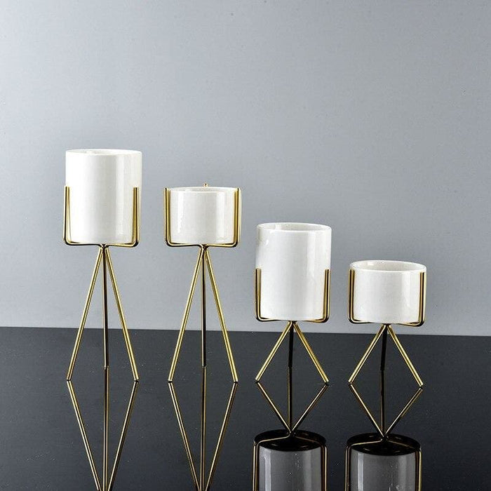 Fioriera Cache Scandinava Dorata