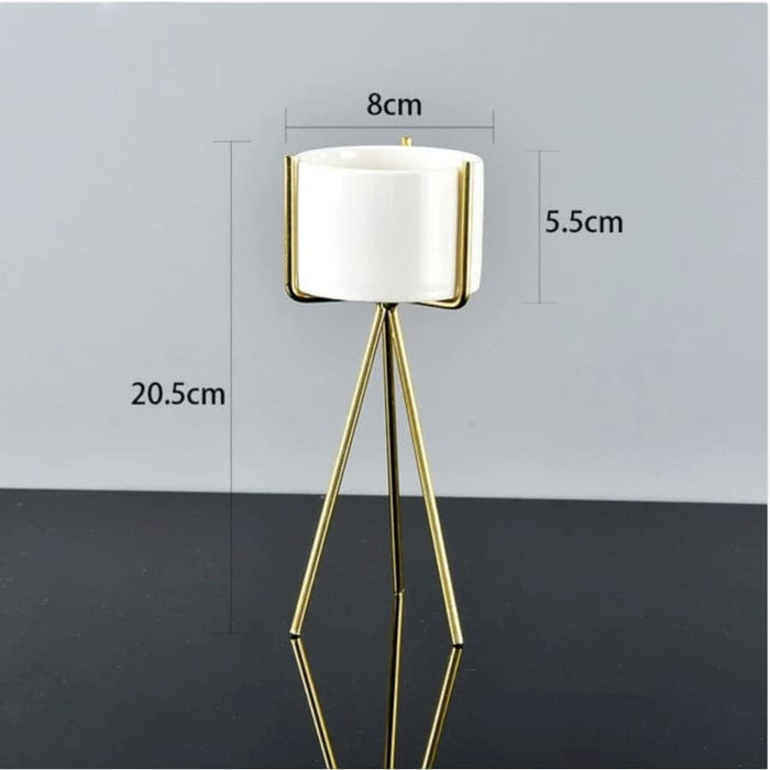 Fioriera Cache Scandinava Dorata