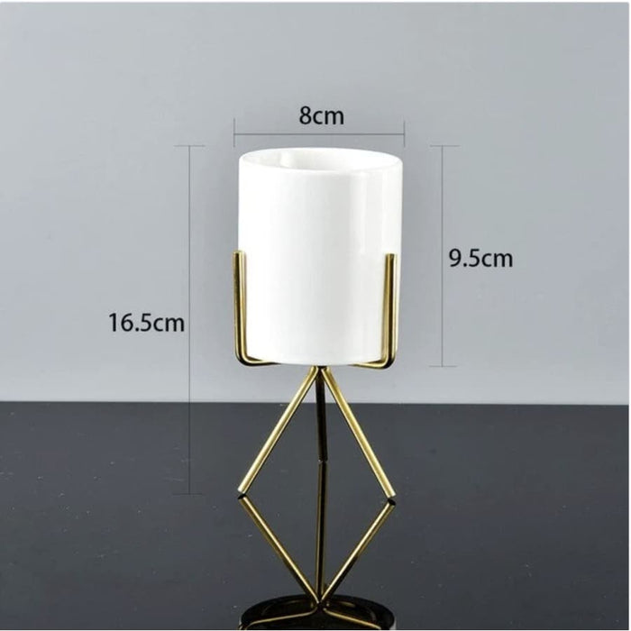 Fioriera Cache Scandinava Dorata