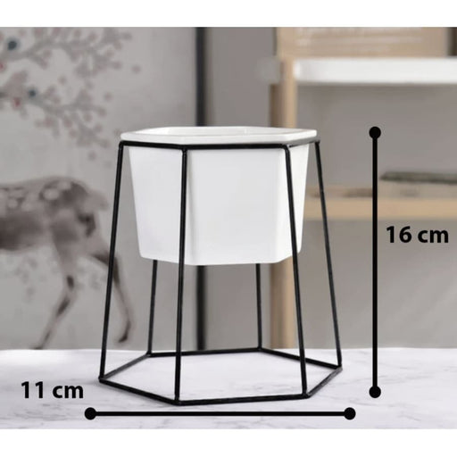 Fioriera Geometrica Scandinava In Piedi