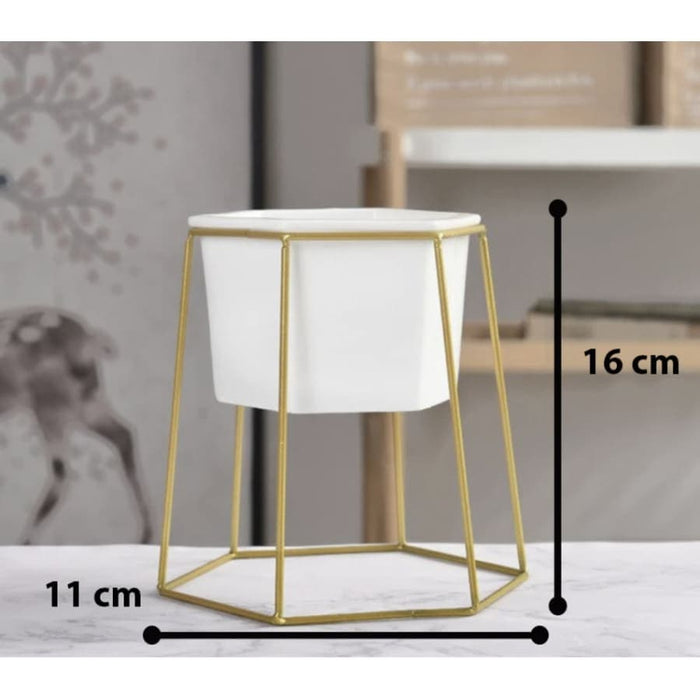 Fioriera Geometrica Scandinava In Piedi