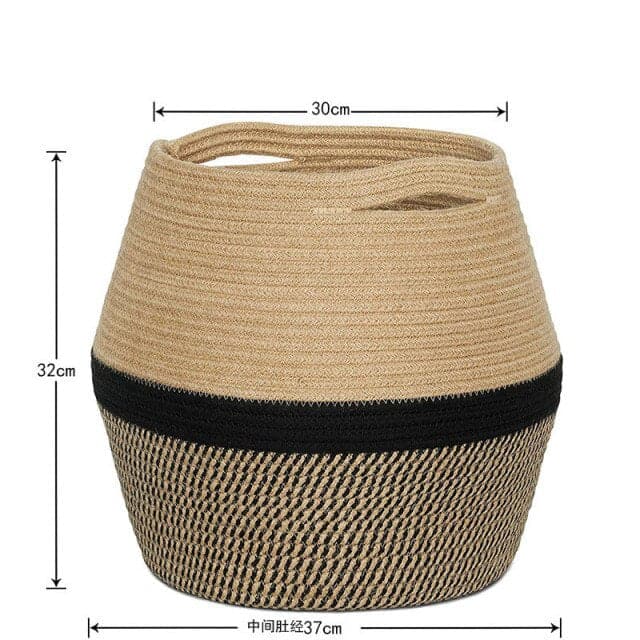 Vaso Per Piante Intrecciato Pana