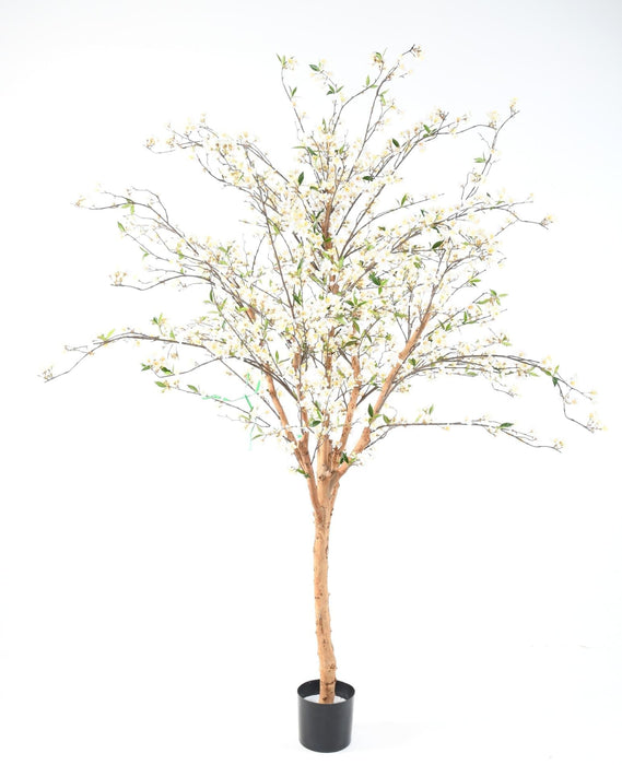 Ciliegio Da Fiore Artificiale 220 Cm In Vaso Bianco