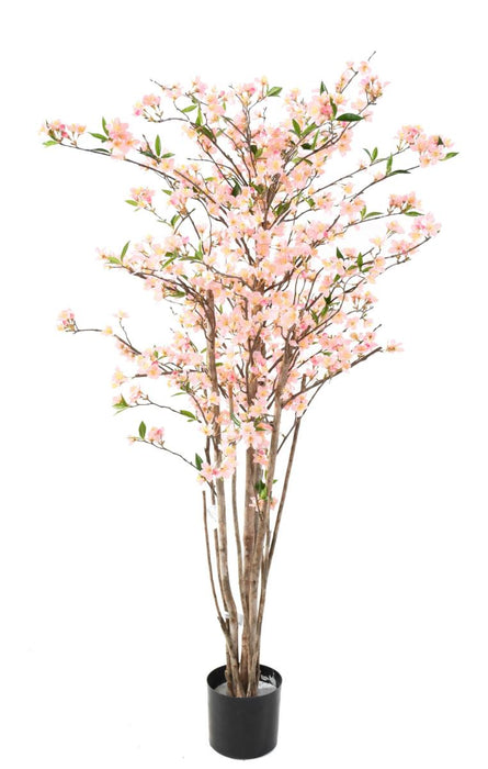 Ciliegio Artificiale Fiori Rosa Pianta Decorativa 150 Cm