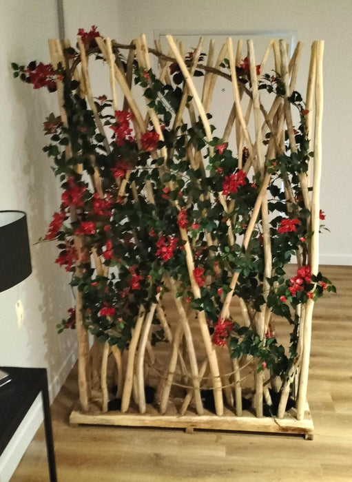 Claustra In Teak Naturale Per La Separazione Degli Spazi