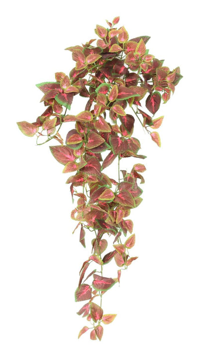 Coleus Artificiale Su Palo 75Cm Rosso Verde