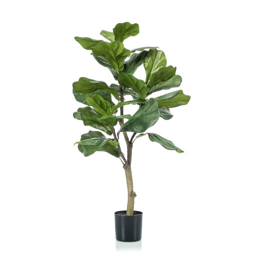 Ficus Lyrata Artificiale Smeraldo 90 Cm