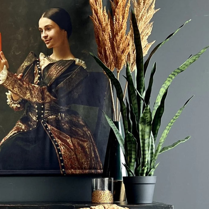 Pianta Sanseveria Artificiale Smeraldo In Vaso 84 Cm