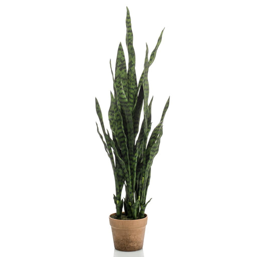 Pianta Sanseveria Artificiale Smeraldo In Vaso 84 Cm