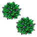 Set Di 2 Palline Di Bosso Artificiale Con Lavanda 28 Cm