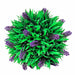 Set Di 2 Palline Di Bosso Artificiale Con Lavanda 28 Cm