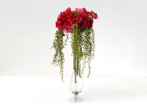 Pianta Da Interno Con Fogliame Artificiale, Bacche Esotiche, 57 Cm