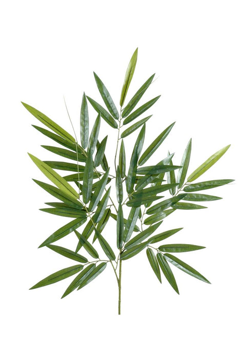 Decorazione Esterna Verde Foglia Di Bambù Artificiale UV 77 Cm