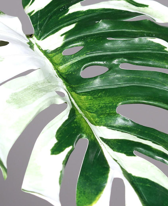Foglia Artificiale Di Monstera 110 Cm Variegata