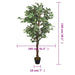 Ficus Artificiale 756 Foglie 150 Cm Verde