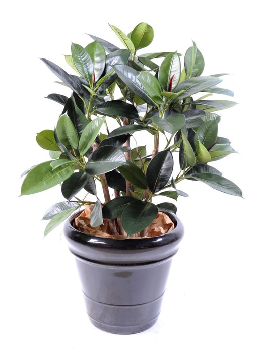 Ficus Artificiale Pianta Sintetica Verde 90Cm