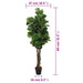 Ficus Lyrata Artificiale 96 Foglie 80 Cm Verde