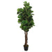 Ficus Lyrata Artificiale 96 Foglie 80 Cm Verde