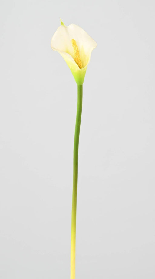 Fiore Artificiale Di Arum Bianco 44 Cm Per La Decorazione D'interni