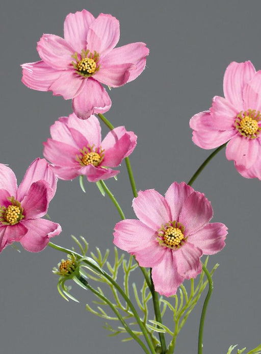 Composizione Floreale Fiore Artificiale Rosa Cosmo 67 Cm