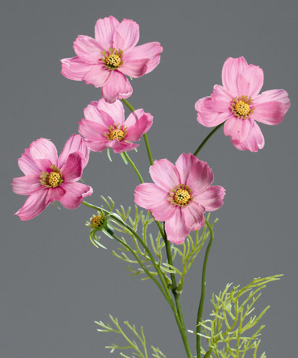 Composizione Floreale Fiore Artificiale Rosa Cosmo 67 Cm