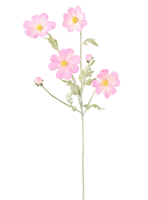 Fiore Artificiale Cosmo Rosa H.62Cm Bouquet Country