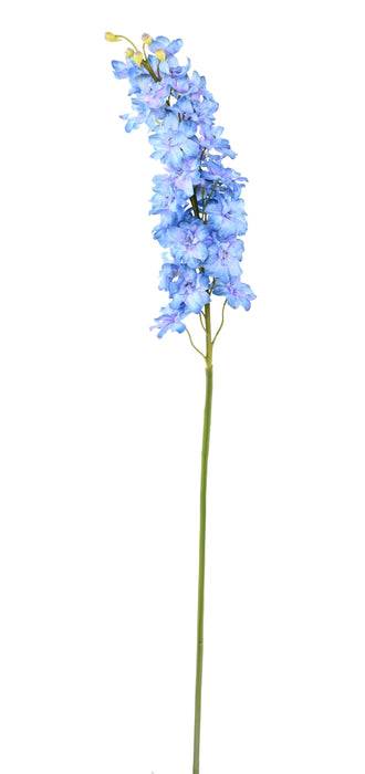 Fiore Artificiale Delphinium Blu 100Cm Per Decorazione