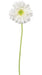 Fiore Artificiale Gerbera Bianca Bouquet Da 50 Cm