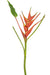 Fiore Artificiale Heliconia Rosso