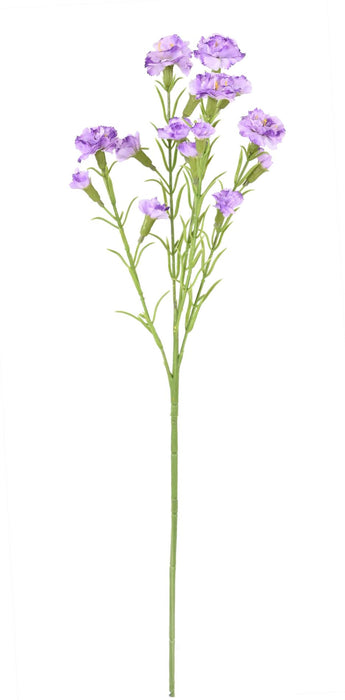 Fiore Di Garofano Artificiale 15 Fiori Viola 64Cm