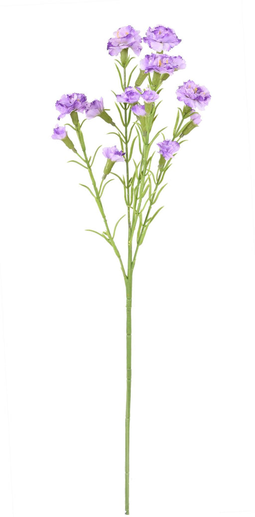 Fiore Di Garofano Artificiale 15 Fiori Viola 64Cm