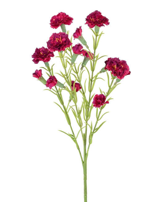 Fiore Artificiale Garofano Alto 64 Cm Rosa Scuro